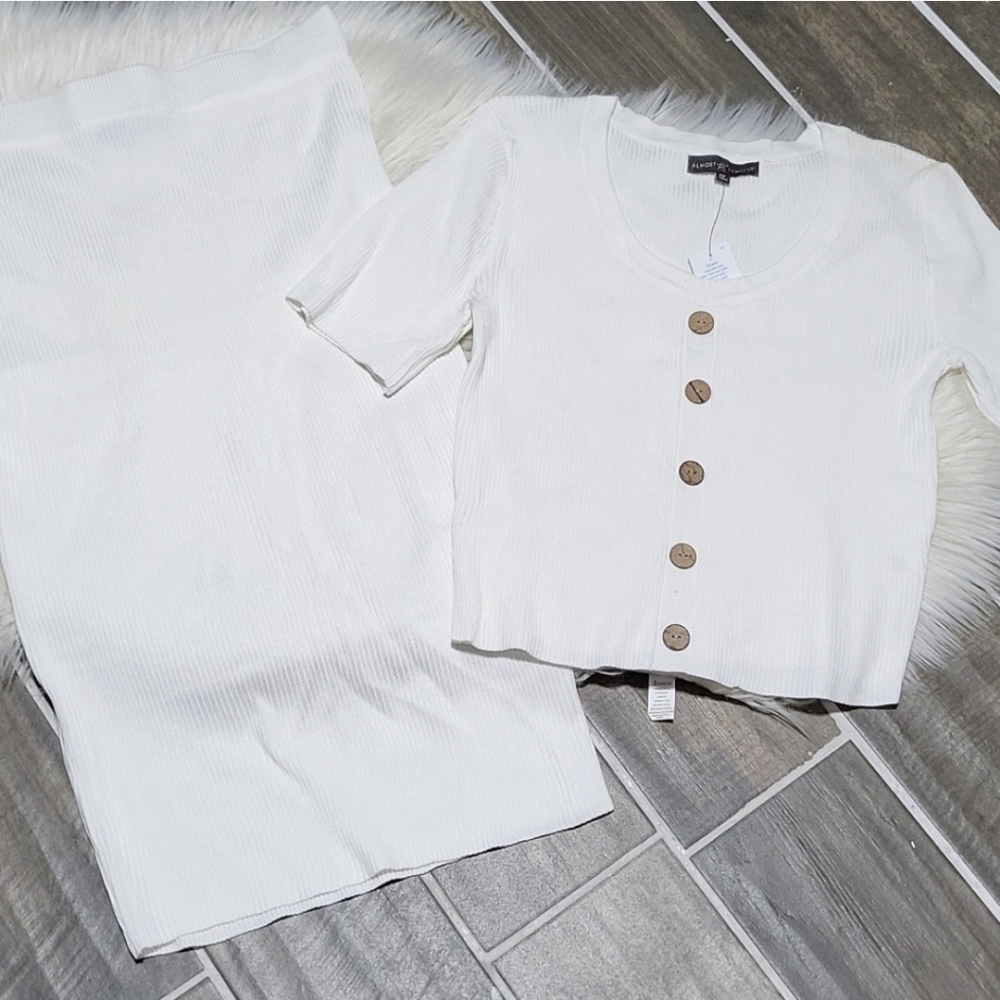 Almost Famous White Skirt Set
